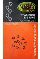 Кільця гачкові крапля Технокарп 3.0 мм 40702 Фотографія