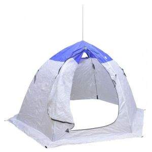 Палатка зимняя Fishing ROI 206AT автомат-шестигранник бело-голубая 2.8*2.4*h1.6м фотография