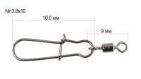 Застежки с вертлюгом Gamakatsu Hyper EZ Snap Swivel №0.8*10 5шт фотография