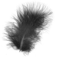 Перья марабу Strike Marabou - Black (черные) фотография