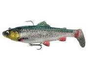 Силикон Savage Gear 4D Trout Rattle Shad 125мм MS Green Silver фотография
