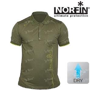 Футболка Norfin Polo Green Фотографія
