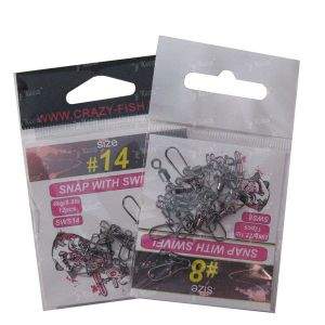 Вертлюжок с застежкой Crazy Fish фотография