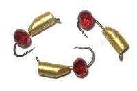 Мормишка Улов Стовпчик 3мм золото з гранчастим кулею 691 Фотографія