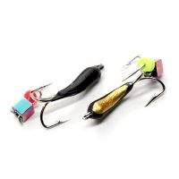 Мормишка чорт-банан чорно-золотий 8мм з кубом МВ737 Фотографія