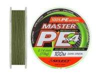 Шнур Select Master 100м 0.10 темно зелений Фотографія