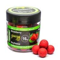 Бойли Grandcarp варені 100г 16мм Полуниця Фотографія