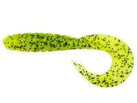 Силікон Fishup Mighty Grub 3.5" 055-Chartreuse-Black 7шт Фотографія