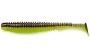 Силикон Fishup U-Shad 3.0" 203-Green Pumpkin-Flo Chartreuse 9шт фотография