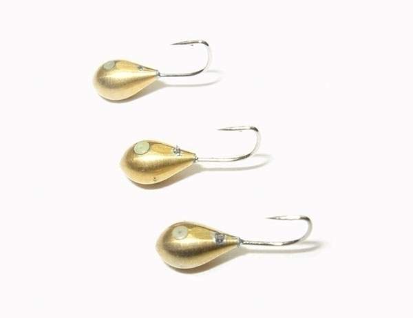 Мормышка Киселевская капля D2.5 золото фотография