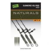 Оснащення FOX Naturals Submerge Heli rigs 40lb 3шт CAC849 Фотографія