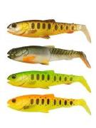 Силикон Savage Gear Craft Cannibal Paddletail 12.5см Dark Water Mix 4шт фотография