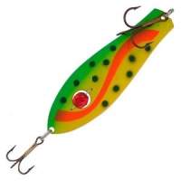 Блесна Kuusamo Professor-2H 90/18 с камнем BL/FR/GR/FYe-C фотография