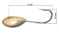 Летняя мормышка Yagan на Карася №14 Золото фотография