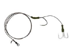 Оснастка для сома Golden Catch Single and Treble Catfish Rig 6/0 фотография