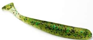 Bait Breath Fishtail Shad U30 2.8" 8шт #144 WATERMELON/BLACK&#12539;GREEN фотография