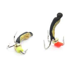 Мормышка черт-банан черно-золотой фотография