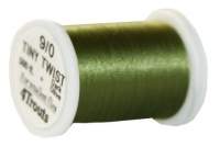 Монтажна нитка 4Trouts Tiny Twist 9/0 Dark Olive 500ft Фотографія