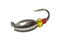 Мормишка Riga оливка 3*7мм срібло 136037-02 Фотографія