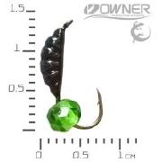 Мормышка ЧС Креветка S 0.56г №12 Шарик граненый Изумруд фотография