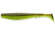 Силикон Fishup U-Shad 3.5" 204-Green Pumpkin-Chartreuse 8шт фотография