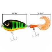 Воблер Fladen Scary Tail 60SS 18g Firetiger Фотографія