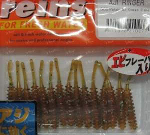 Reins Aji Ringer 1.6" 15шт #565 Motor Oil Green Flake Фотографія