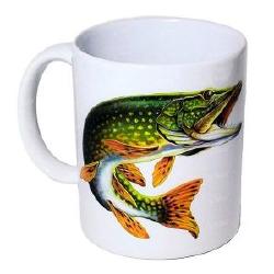 Чашка 330мл Щука белая фотография