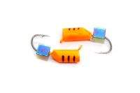 Мормышка Мир Вольфрама Гвоздик с кубиком 3.0мм оранжевый МВ416 фотография