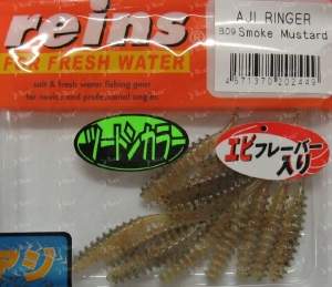 Reins Aji Ringer 1.6" 12шт #B09 Smoke Mustard Фотографія