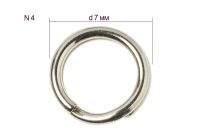 Кольца заводные Gamakatsu Hyper Split Ring №4 22кг 10шт фотография