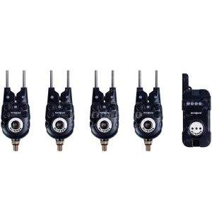 Набір сигналізаторів World4carp Slimmer WC340-4 з пейджером Фотографія