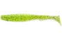 Силикон Fishup U-Shad 4.0" 055-Chartreuse-Black 8шт фотография