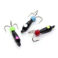 Мормишка Улов Рис 2.5 мм чорний куля неоновий з оком Фотографія