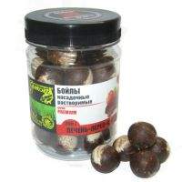 Бойли Grandcarp розчинні 200г 20мм Печінка перець полуниця Фотографія