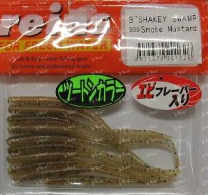 Swamps Shake 3" 10шт #B09 Smoke Mustard фотография