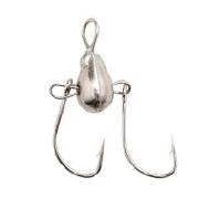 Мормишка вольфрамова Flagman Вiдьма 2 гачка d4.5 нiкель Фотографія