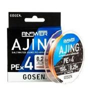 Шнур Gosen Answer Ajing PE X4 150m #0.25 6lb фотография