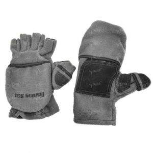 Перчатки-варежки Fishing ROI Флис серый фотография