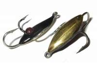 Блесна отвесная 3 крючка с камнем 1718 G-B фотография