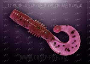 Crazy Fish Pover Mace 4см 8шт 13 Purple Pepper фотография