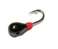 Мормышка Riga капля с отверствием 2.5мм черная 122025-04 фотография