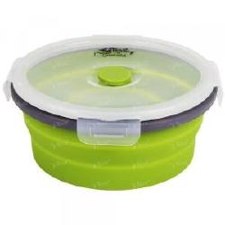 Контейнер складной силиконовый Tramp 550мл с крышкой-защелкой TRC-088-olive фотография