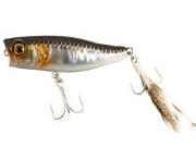 Воблер Jackall Chubby Popper 42F HL Silver-Black Фотографія