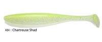 Силикон Keitech Easy Shiner 8.0" 484 Chartreuse Shad 2шт фотография