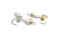 Мормышка Grifon Чертик с петлей короткий и коронка 3.0мм G203-белый фотография