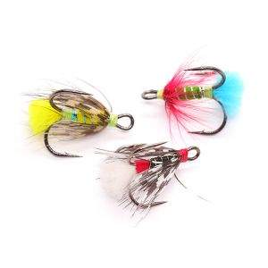 Трійник з мухою для блешні Фотографія