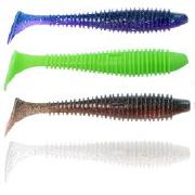 Силікон Angry Baits Fatik 3.8" AB Mix-2 4шт Фотографія