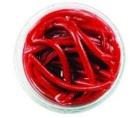 Силикон Berkley Gulp Mini Earthworm Red Червь красный 42шт фотография