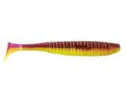 Силікон Angry Baits Shiner 5.0" Lox Chartreuse UV 4шт Фотографія